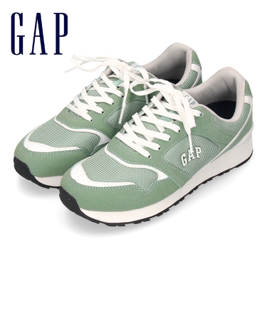 ギャップ スニーカー レディース 黒 ブラック 白 オフホワイト ベージュ グリーン GAP 靴 シンプル カジュアル GPU12511