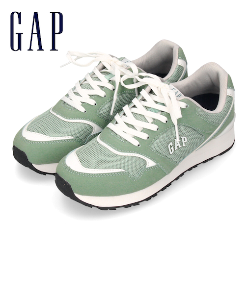 ギャップ スニーカー レディース 黒 ブラック 白 オフホワイト ベージュ グリーン GAP 靴 シンプル カジュアル GPU12511