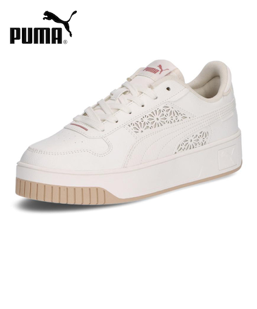 プーマ スニーカー レディース 厚底 キャリーナ ストリート LC PUMA 白 ホワイト ローカット 靴 402463