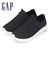 ギャップ スニーカー レディース メンズ 靴 スリッポン 黒 ブラック GPU22507 キックバック かかとが踏める 軽量 歩きやすい GAP