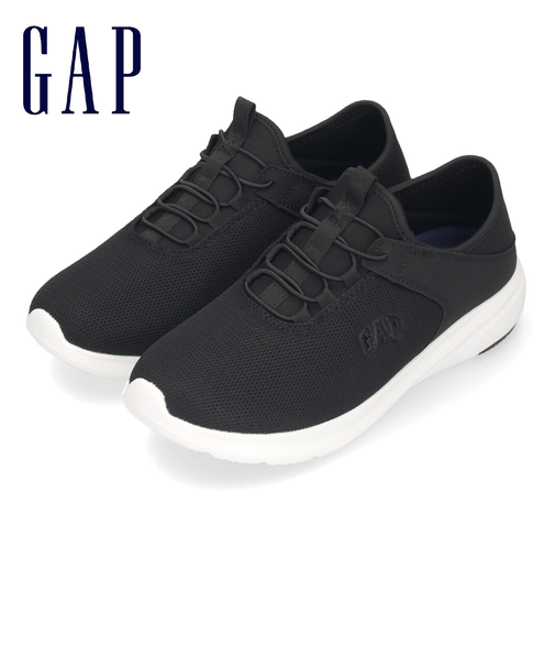 ギャップ スニーカー レディース メンズ 靴 スリッポン 黒 ブラック GPU22507 キックバック かかとが踏める 軽量 歩きやすい GAP