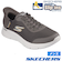 スケッチャーズ スリップインズ メンズ スニーカー 幅広 ハンズフリー スリッポン ウォーキングシューズ SKECHERS Slip-ins ゴーウォーク フレックス ハンズ アップ 216324WW ブラック グレー ブラウン 履きやすい 靴 ゴム紐 5E相当 黒