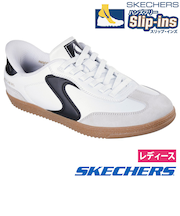 スケッチャーズ スリップインズ レディース スニーカー スリッポン 黒 白 Slip-ins ホットショット 185322 ハンズフリー シューズ SKECHERS
