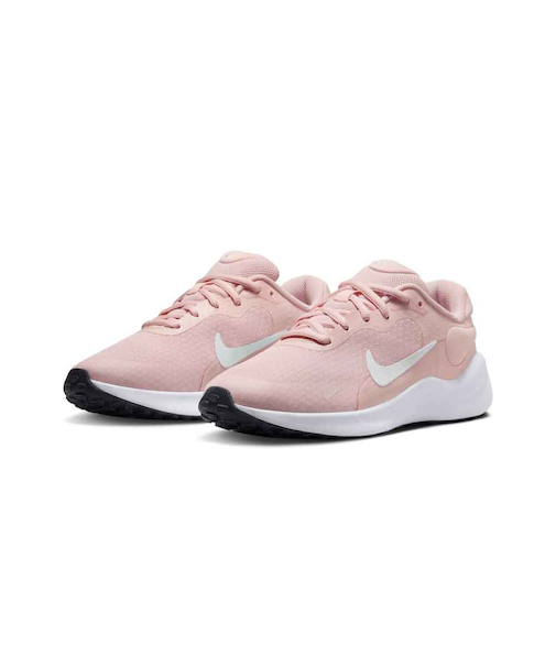 ナイキ キッズ ジュニア スニーカー 靴 NIKE レボリューション 7 GS FB7689-602 エコーピンク 紐靴 子供 ランニング 運動靴 通学