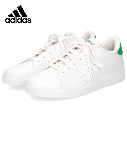 アディダス スニーカー ジュニア キッズ レディース 白 adidas アドバンコート ベース 2.0 J IH8123 ID3889 ホワイト シューズ 通学 通勤 普段履き カジュアル 靴 adidas