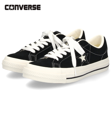 コンバース ワンスター スエード メンズ レディース スニーカー 黒  CONVERSE ONE STAR SUEDE 35200860 ブラック