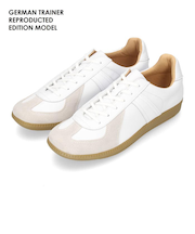 ジャーマントレーナー スニーカー 白 黒 メンズ レディース 靴 レザー ローカット シューズ GERMAN TRAINER 42500
