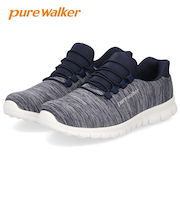 スリッポン レディース スニーカー 履きやすい ウォーキング 仕事 運動 シューズ ゴム紐 ピュアウォーカー 靴 pure walker PW1501