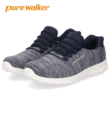 スリッポン レディース スニーカー 履きやすい ウォーキング 仕事 運動 シューズ ゴム紐 ピュアウォーカー 靴 pure walker PW1501