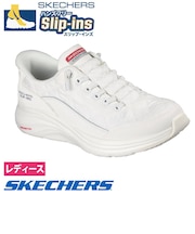 スケッチャーズ スニーカー レディース スリップインズ Slip-ins: Contour Foam - Cozy Fit スリップインズ コンツアーフォーム - コージーフィット ハンズフリー スリッポン 靴 ノーマル幅 白 黒 ホワイト ブラック 快適 SKECHERS 150404