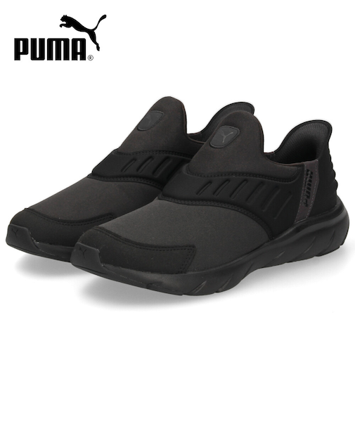 プーマ スリッポン メンズ ユニセックス ソフトライド フレックス イーズイン 撥水 ランニングシューズ 靴 PUMA 311076 EASE IN WID