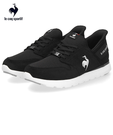 ルコックスポルティフ レディース スニーカー 靴 さっと履ける スリッポン ラ セーヌ SI LU4FSN52LZ ブラック le coq sportif
