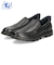 手を使わずに履ける靴 メンズ シューズ カジュアル 防水 本革 スリッポン ハンズフリー 履きやすい 歩きやすい 黒 ブラック 仕事 通勤 オフィスカジュアル Parade 楽すぽっ 97080 97081
