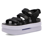 ナイキ サンダル レディース 厚底 黒 疲れない 歩きやすい ストラップ スポーツサンダル スポサン NIKE アイコン クラシック DH0223-001