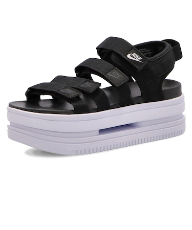 ナイキ サンダル レディース 厚底 黒 疲れない 歩きやすい ストラップ スポーツサンダル スポサン NIKE アイコン クラシック DH0223-001