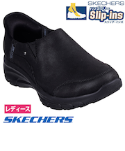 スケッチャーズ スリップインズ レディース スニーカー スリッポン SKECHERS リラックスドフィット イージー ゴーイング 158630 つま先幅広