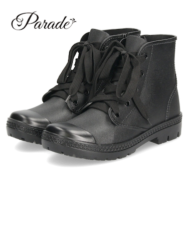 レインブーツ レディース レインシューズ レインスニーカー 防水 靴 軽量 ハイカット 歩きやすい 雨靴 長靴 ショートブーツ 52607 Parade