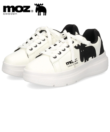 モズ スニーカー レディース 靴 厚底 軽量 歩きやすい コートスニーカー moz 靴 おしゃれ レースアップ シンプル ひも靴 40250