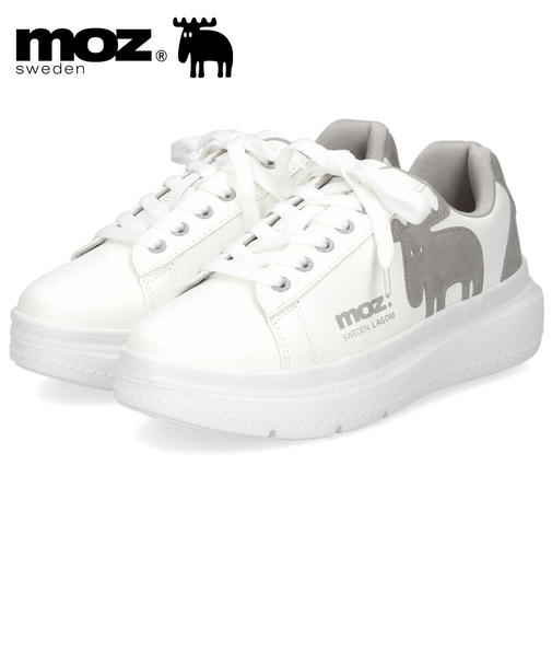 モズ スニーカー レディース 靴 厚底 軽量 歩きやすい コートスニーカー moz 靴 おしゃれ レースアップ シンプル ひも靴 40250