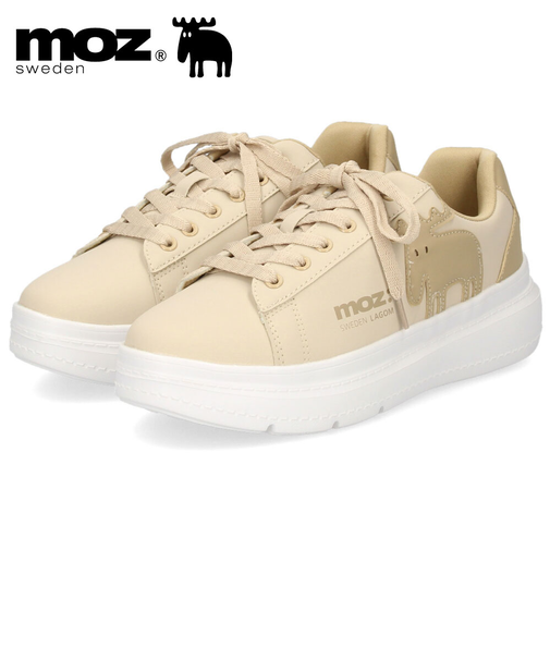 モズ スニーカー レディース 靴 厚底 軽量 歩きやすい コートスニーカー moz 靴 おしゃれ レースアップ シンプル ひも靴 40250
