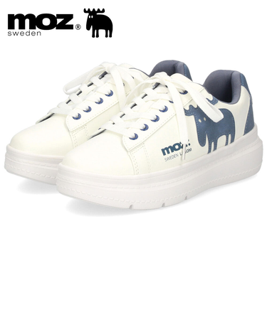 モズ スニーカー レディース 靴 厚底 軽量 歩きやすい コートスニーカー moz 靴 おしゃれ レースアップ シンプル ひも靴 40250