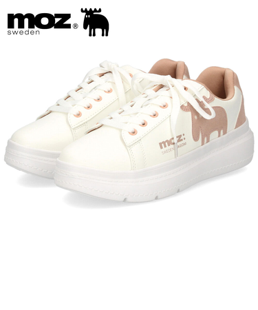 モズ スニーカー レディース 靴 厚底 軽量 歩きやすい コートスニーカー moz 靴 おしゃれ レースアップ シンプル ひも靴 40250