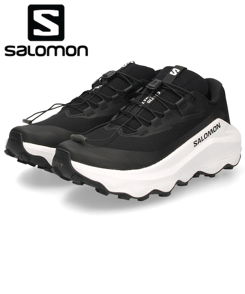 サロモン トレイルランニングシューズ メンズ スニーカー 黒 トレラン 靴 軽量 厚底 ウルトラグライド ULTRA GLIDE 3 ブラック L47742200 SALOMON