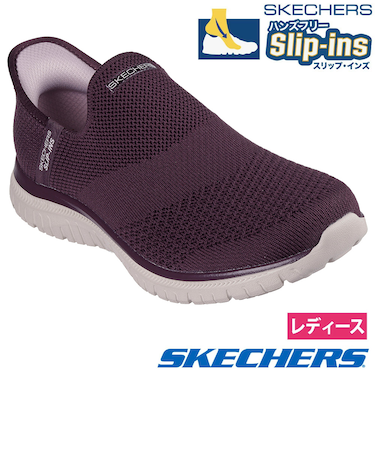 スケッチャーズ スリップインズ レディース スニーカー 靴 ノーマル幅 スリッポン 丸洗い可 SKECHERS Slip-ins VIRTUE SLEEK バーチュー スリーク 104425