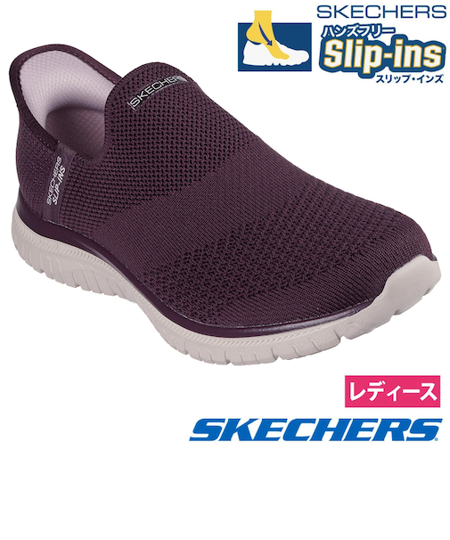 スケッチャーズ スリップインズ レディース スニーカー 靴 ノーマル幅 スリッポン 丸洗い可 SKECHERS Slip-ins VIRTUE SLEEK バーチュー スリーク 104425