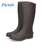 長靴 レディース 雪 レインブーツ ロング 完全防水 防滑 軽量 やわらか キルティング シンプル 黒 ブラウン ブラック 雨 大きいサイズParade 52602