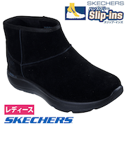 スケッチャーズ スリップインズ レディース ブーツ オンザゴー アンコール ブレア 撥水 ハンズフリーシューズ 靴 黒 ブラック ノーマル幅 SKECHERS Slip-ins ON THE GO ENCORE BLAIR 144853