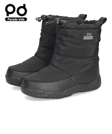 スノーブーツ キッズ 男の子 女の子 ジュニア 防寒ブーツ 防水 撥水 滑りにくい 防滑 歩きやすい 軽量 雨 雪 冬 スノーシューズ 56301 パレード Parade