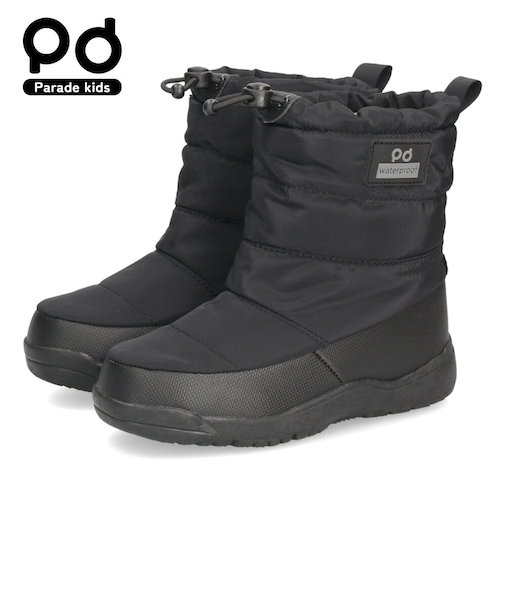 スノーブーツ キッズ 男の子 女の子 ジュニア 防寒ブーツ 防水 撥水 滑りにくい 防滑 歩きやすい 軽量 雨 雪 冬 スノーシューズ 56301 パレード Parade