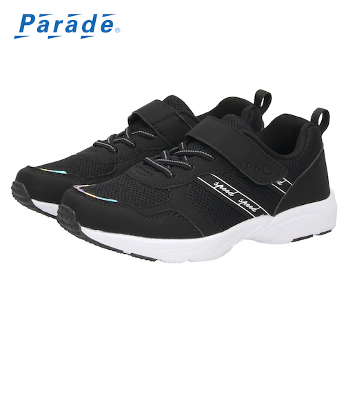 キッズ スニーカー 女の子 ジュニア 子供靴 幅広 軽量 かわいい 履きやすい マジックテープ 運動 通園 通学 Parade パレード PD56201