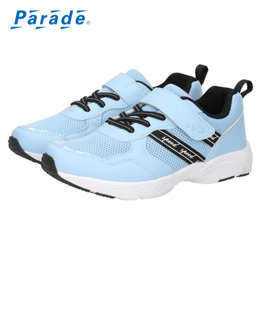 キッズ スニーカー 女の子 ジュニア 子供靴 幅広 軽量 かわいい 履きやすい マジックテープ 運動 通園 通学 Parade パレード PD56201