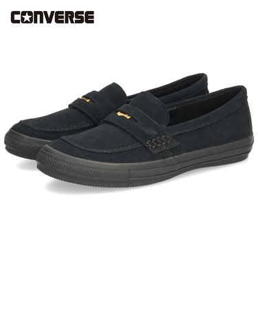 コンバース オールスター コインローファー SU メンズ ローファー 本革 カジュアル スエード 黒 ブラック CONVERSE ALL STAR COINLOAFER SU 31316671