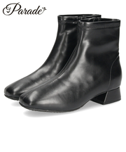 ショートブーツ レディース レインシューズ  防水 晴雨兼用 滑りにくい ストレッチ素材 ファスナー Parade パレード YDSB9100R