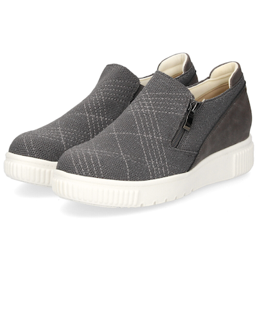 レディース スリッポン 軽量 スニーカー 疲れない 黒 カジュアル シューズ ブラック 靴 パータム リュクス 40031 PARTAM LUXE