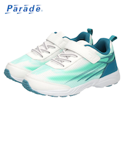 子供 キッズ スニーカー 男の子 女の子 3E 靴 運動靴 ランニング ベルクロ ゴム紐 幅広 黒 白 軽量 屈曲 内履き 外履き Parade 56202