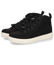 防水スニーカー レディース ミッドカット 防滑 軽量 晴雨兼用 ゴム紐 サイドジップ レインシューズ レインスニーカー Parade 51712