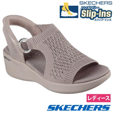 スケッチャーズ スリップインズ レディース サンダル ピアライト パーク パス ノーマル幅 ラインストーン SKECHERS Slip-ins 188001