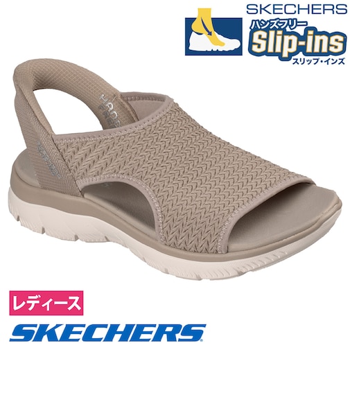 スケッチャーズ スリップインズ 立ったまま履ける レディース サンダル サミッツ 靴 ノーマル幅 SKECHERS 119519 ハンズフリー