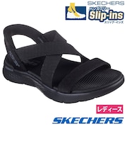 スケッチャーズ スリップインズ 立ったまま履ける レディース サンダル ゴーウォーク 靴 ノーマル幅 SKECHERS 141489 ハンズフリー