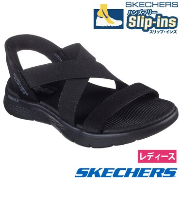 スケッチャーズ スリップインズ 立ったまま履ける レディース サンダル ゴーウォーク 靴 ノーマル幅 SKECHERS 141489 ハンズフリー