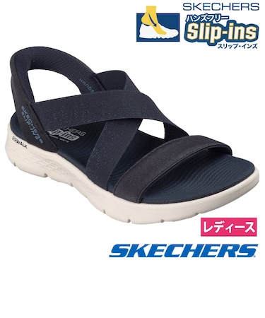 スケッチャーズ スリップインズ 立ったまま履ける レディース サンダル ゴーウォーク 靴 ノーマル幅 SKECHERS 141489 ハンズフリー