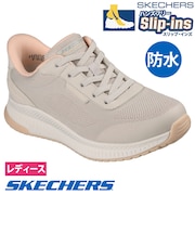 スケッチャーズ スリップインズ レディース 防水 スニーカー ボブス スクワッド 4 117744 SKECHERS 靴 ノーマル幅 ハンズフリー