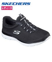 スケッチャーズ レディース スリッポン スニーカー 靴 サミッツ SKECHERS Summits 12980 軽量 ノーマル幅 ひもゴム