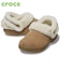 クロックス サンダル レディース アンファーゲッタブル ヴィーガン スエード クロッグ ボア ファー モコモコ 冬用 crocs 212106