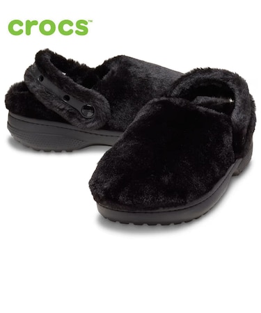 クロックス サンダル レディース クラシック アンファーゲッタブル クロッグ ファー ボア 冬用 冬サンダル crocs 211116 001 2JJ