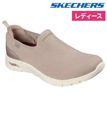 スケッチャーズ スニーカー スリッポン レディース ノーマル幅 軽量 アーチフィット リファイン 2.0 ノラ  SKECHERS 104677 紐なし 洗濯機洗い可 ヴィーガン ストレッチ